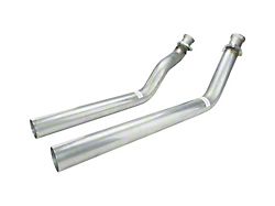 Pypes 2.50-Inch Exhaust Manifold Down-Pipes; 3-Bolt Flange (62-67 Chevy II w/ Small Block Ram Horns Manifolds)