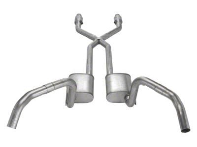Pypes Turbo Pro Crossmember-Back Exhaust System with Catalytic Converters and X-Pipe (75-79 Nova)