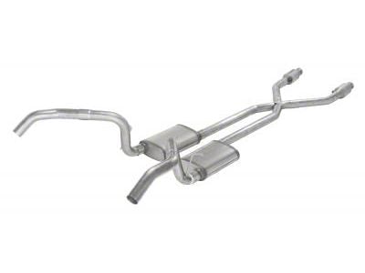 Pypes Violator Crossmember-Back Exhaust System with Catalytic Converters and X-Pipe (75-79 Nova)