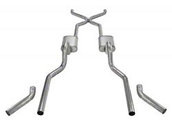 Pypes Crossmember-Back Exhaust System with H-Pipe (55-57 Bel Air Hardtop)