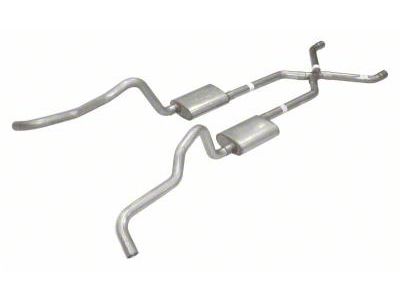 Pypes Crossmember-Back Exhaust System with X-Pipe (55-57 V8 150 Wagon, 210 Wagon, Bel Air Wagon, Nomad)