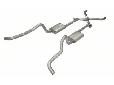 Pypes Turbo Pro Crossmember-Back Exhaust System with X-Change X-Pipe (55-57 V8 150 Wagon, 210 Wagon, Bel Air Wagon, Nomad)