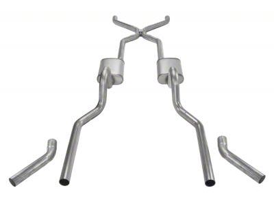 Pypes Violator Crossmember-Back Exhaust System with H-Pipe (55-57 V8 150 Hardtop, Sedan, 210 Hardtop, Sedan, Bel Air Hardtop, Sedan)