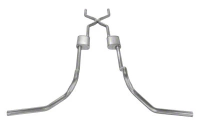 Pypes Ecklers Crossmember-Back Exhaust System with Catalytic Converters ...