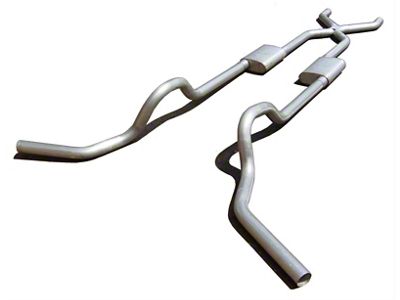 Pypes Street Pro Crossmember-Back Exhaust System with X-Pipe (67-74 C10, C20; 69-72 2WD Blazer, 2WD Jimmy)