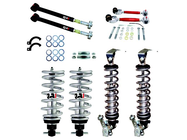 QA1 Level 1 Big Wheel Handling Kit with Single Adjustable Shocks (71-76 Caprice, Impala)