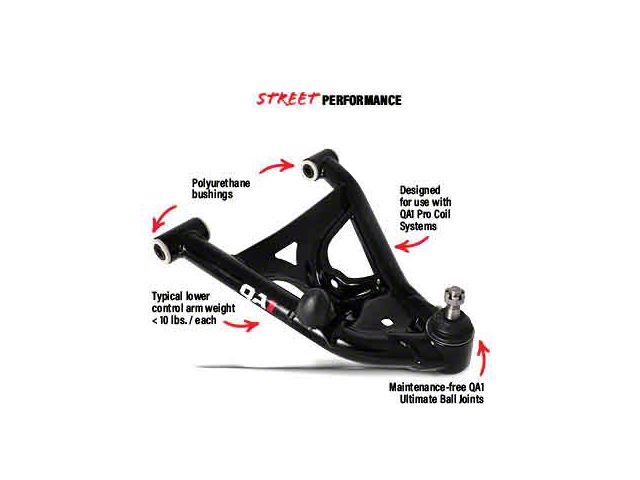 QA1 Street Performance Front Upper Control Arms (70-81 Camaro)