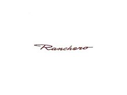 RANCHERO script / Nameplate / Chrome (68-69 Fairlane; 68-69 Montego; 68-69 Torino)