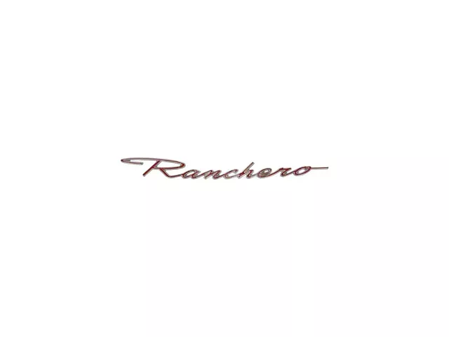 RANCHERO script / Nameplate / Chrome / 1968-1969