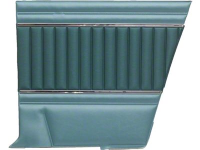 Quarter Trim Panels - Falcon Futura 2-Door Hardtop - 2 ToneTurquoise L-2929 With L-3097 Inserts