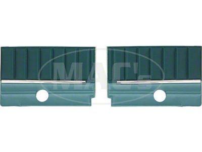 Quarter Trim Panels - Falcon Futura Convertible - 2 Tone Turquoise L-2929 With L-3097 Inserts