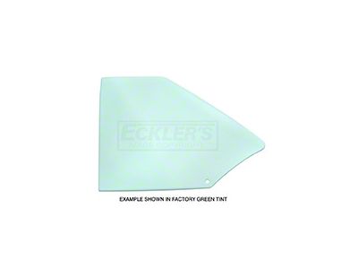 Quarter Window Glass, Hardtop/ Fastback, Galaxie, Left Side, 1965