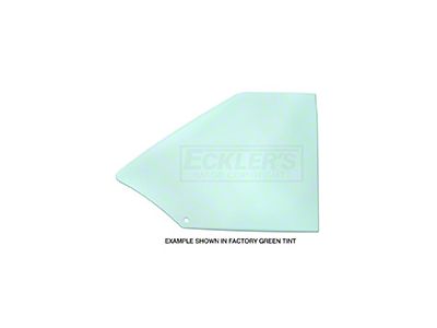 Quarter Window Glass, Hardtop/ Fastback, Galaxie, Right Side, 1965