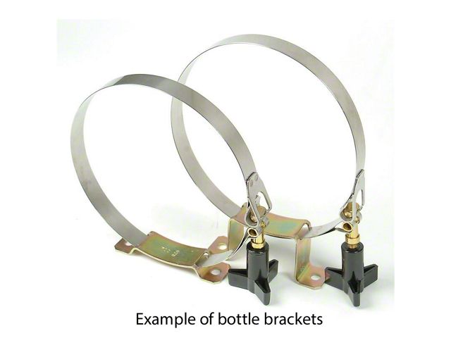 Quick-Clamp Stainless Steel Bottle Bracket Set