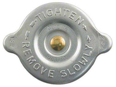 Radiator Cap - 13 Lb. Pressure - Zinc Plated - With Autolite Lettering