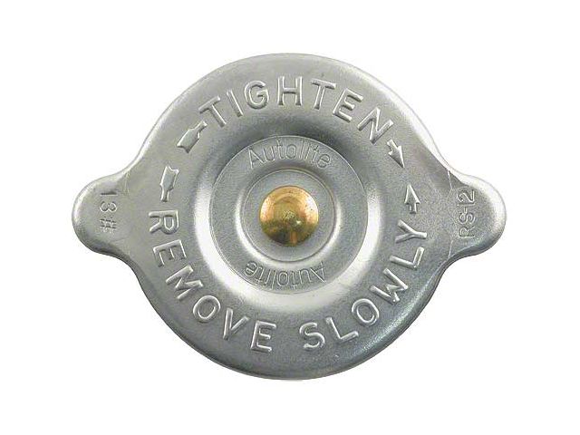 Radiator Cap - 13 Lb. Pressure - Zinc Plated - With Autolite Lettering