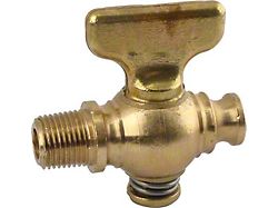 Radiator Drain Cock - Replacement Type - Brass - Ford