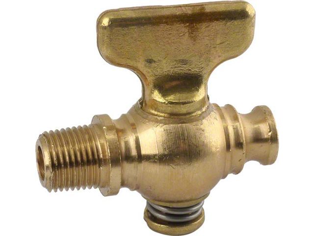 Radiator Drain Cock - Replacement Type - Brass - Ford
