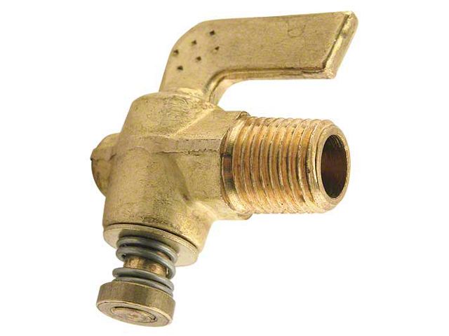 Petcock, Straight-thru Outlet, Brass