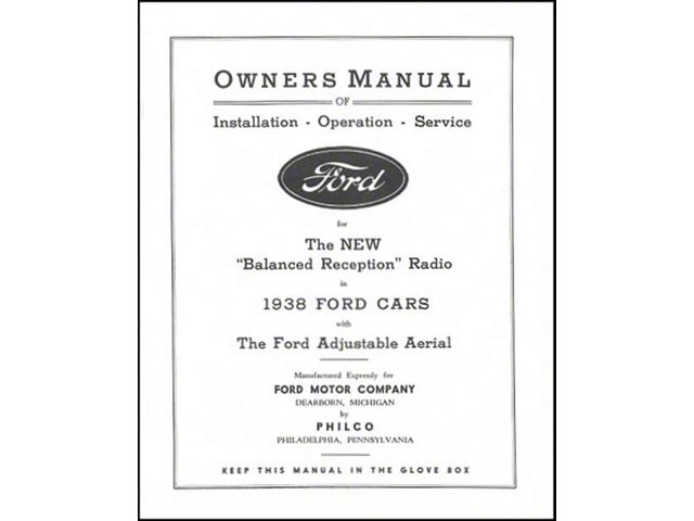 Radio Installation Handbook - 8 Pages - Ford