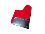 Rally Armor Universal UR Red Mud Flaps with White Logo; Front and Rear (Universal; Some Adaptation May Be Required)