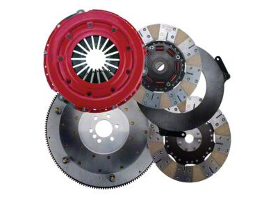 RAM Clutches Force 10.5 900 Series Metallic Dual Disc Clutch Kit with 6-Bolt Steel Flywheel; 26-Spline (98-02 5.7L Firebird)