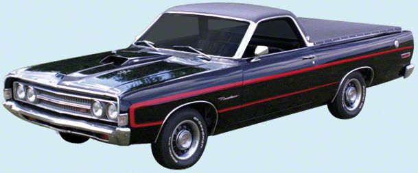 Ecklers C Stripe Kit; Reflective Blue (1969 Ranchero)