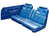 Ranchero, Front Seat Covers Only, Split Bench, 1977-1979