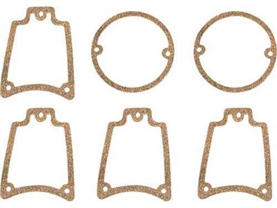 Ranchero Tail Light Lens To Housing Gasket, 6 Pieces, 1966-1967 With Reflectors (Reflectors)