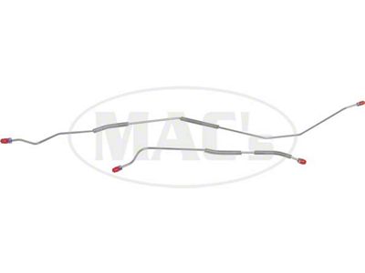 Rear Axle Brake Lines, 9 Inch Rear, Stainless Steel, Fairlane/Torino, 1968-1969