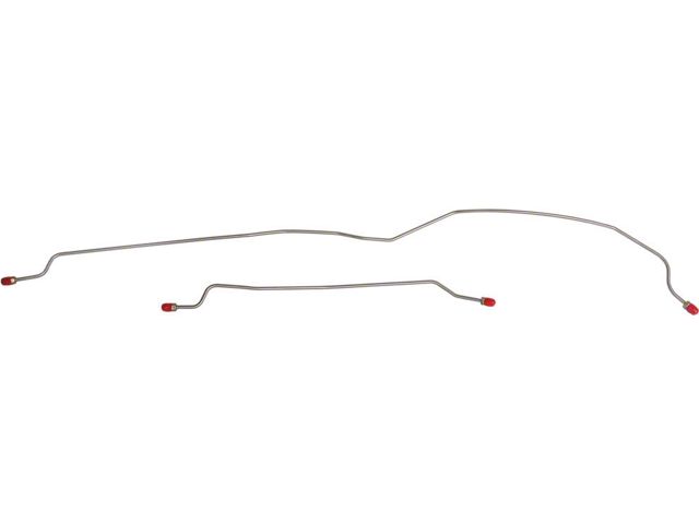 Rear Axle Brake Lines, Stainless Steel, 6 Cylinder, Comet, Falcon, 1964-1965