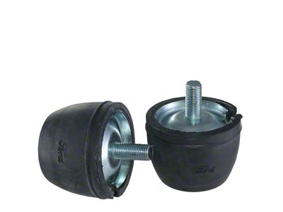 Rear Axle Bumpers With Ford Script - Rubber (1939-1940 Ford Car)