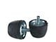 Rear Axle Bumpers With Ford Script - Rubber - Ford Passenger