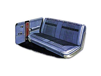 Rear Bench Seat Cover, Hardtop, Fairlane 500, 1967