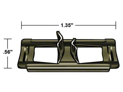 Rear Door & Quarter Panel Moulding Clip - Ford