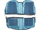 Rear Seat Covers, For Cars With Front Bucket Seats, Fastback, Galaxie 500 XL, 1964
