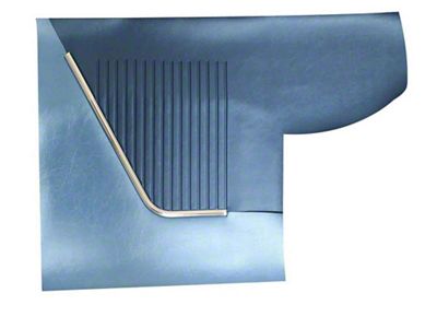 Rear Side Panels, Pair, Vinyl, Convertible, Galaxie 500, 1964