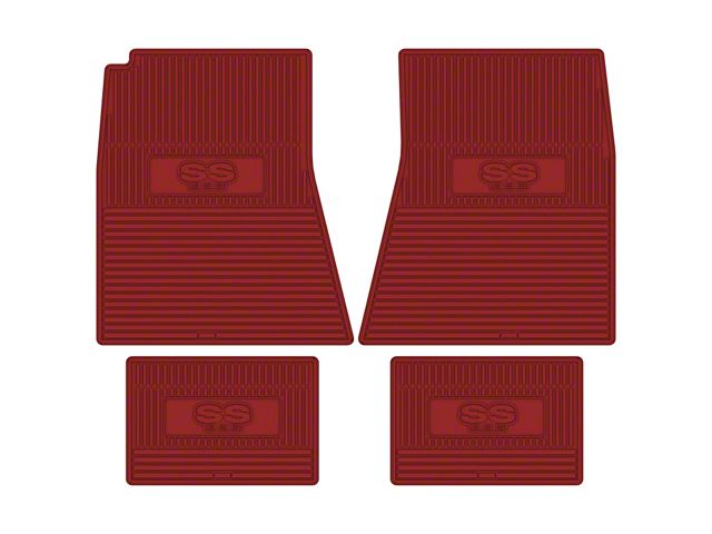 Chevelle SS Floor Mat, 396 Vinyl Red 1968-1972