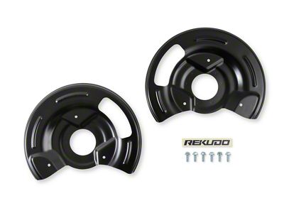 REKUDO JL8 Disc Brake Dust Shields; Front (70-81 Camaro w/ JL8 Brake System & RK600-02 Spindles)