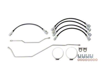 REKUDO JL8 Disc Brake Hoses and Hardlines; Front and Rear (70-81 Camaro w/ JL8 Brake System)