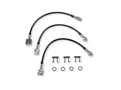 REKUDO JL8 Replacement Brake Hoses; Rear (68-81 Camaro w/ JL8 Brake System)