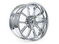 Resto Vintage Wheel Co Laguna Milled Window Chrome Plated Wheel; 22x8.5; 1mm Offset (64-73 Mustang)