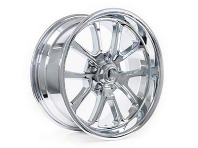 Resto Vintage Wheel Co Laguna Milled Window Chrome Plated Wheel; 18x8; 1mm Offset (53-62 Corvette C1)