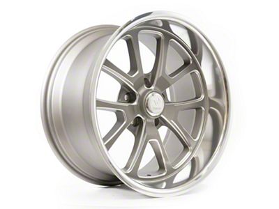 Resto Vintage Wheel Co Laguna Texture Gun Metal Center with Milled Window Diamond Cut Lip Wheel; 20x8; 1mm Offset (68-82 Corvette C3)