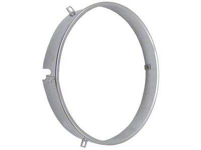 Retaining Ring, Headlamp Seal Beam, Stainless Steel,1970-1973