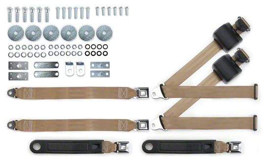 うる　0330 RetroBelt Ecklers 3-Point Retractable Lap and Shoulder Seat