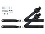 RetroBelt 3-Point Retractable Lap and Shoulder Seat Belts with Push Button Buckles for Bucket Seats (73-87 C10, C15, K10, K15; 73-91 Blazer, Jimmy)