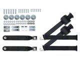 RetroBelt 3-Point Retractable Lap and Shoulder Seat Belts with Push Button Buckles for Bucket Seats (64-73 Chevelle, Malibu)