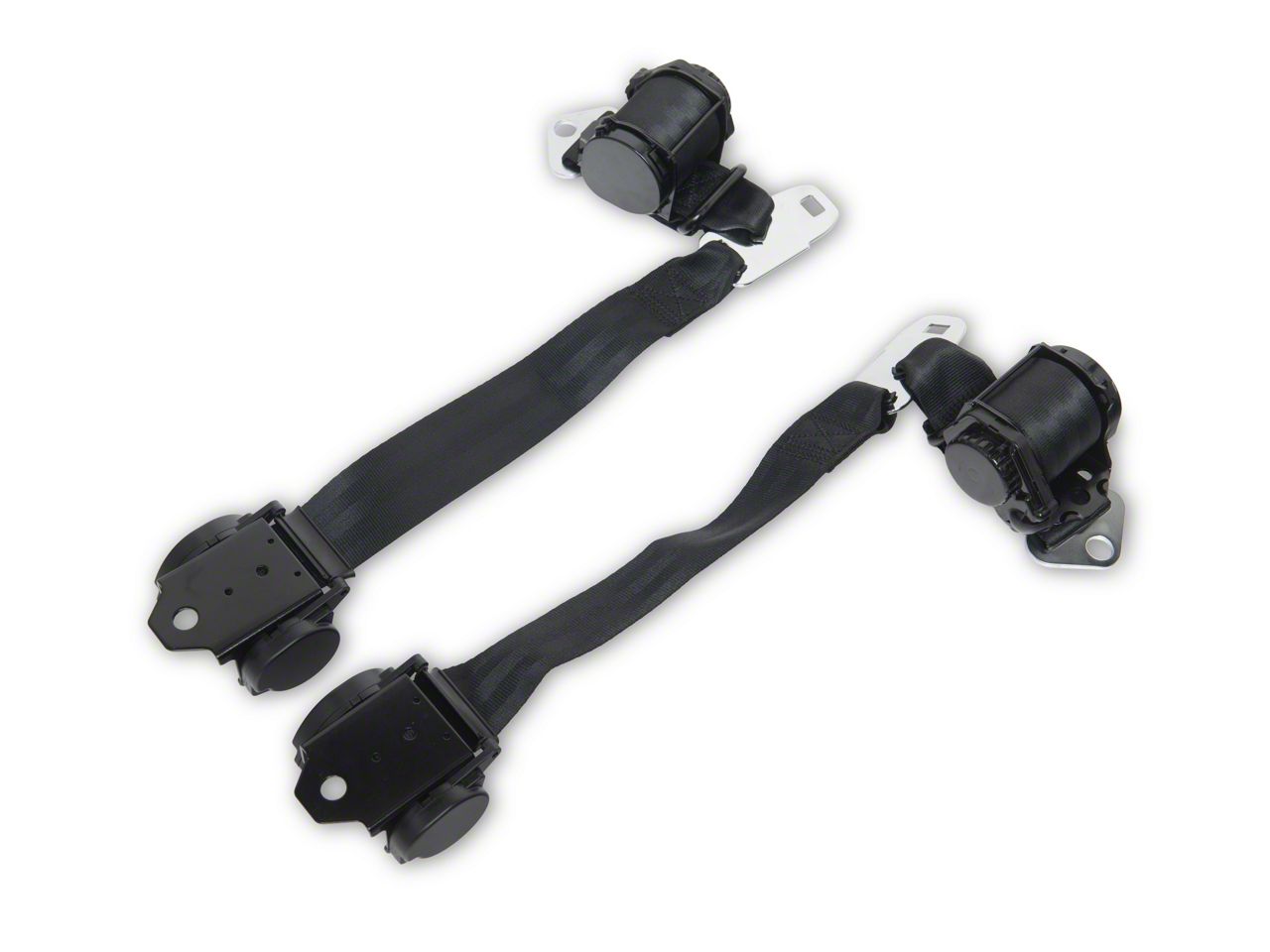 Deluxe Lap Seat Belt Kit Black 74" - Universal Fit For Classic GM & Muscle Cars (USA Made)
