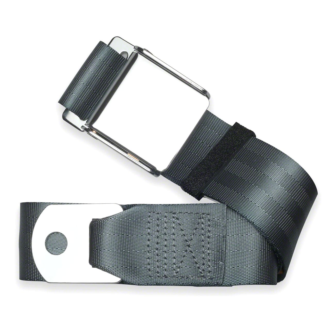 RetroBelt Charcoal Aviation Style Lap Belt – 60 Inch – No Hardware – Classic Car Safety